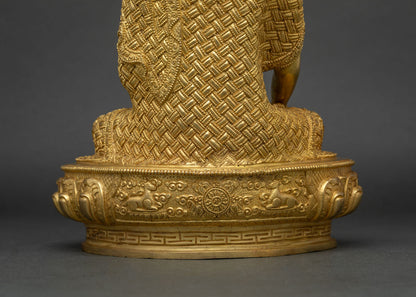 Hand-Carved Shakyamuni Buddha Figurine | Meditation Room Decor
