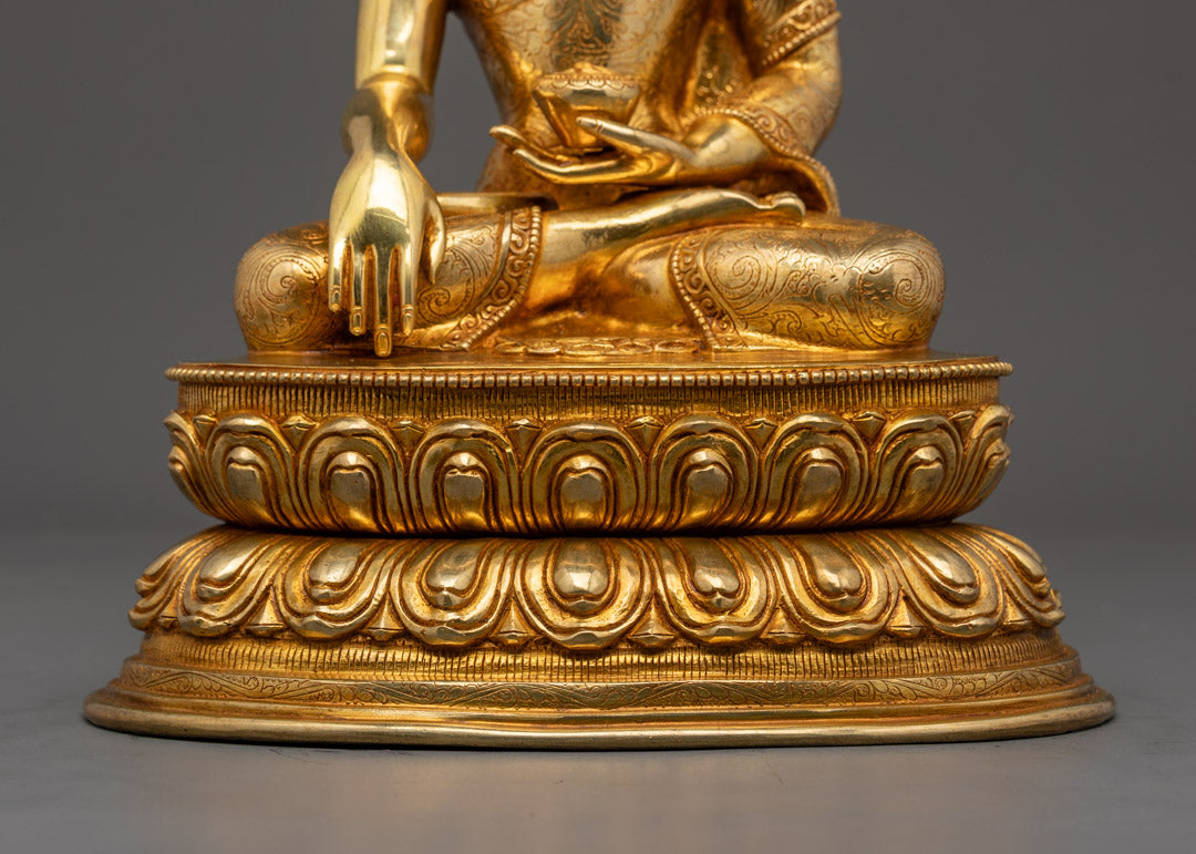 Shakyamuni Buddha Statue | Hand-Carved Nepalese Sculpture