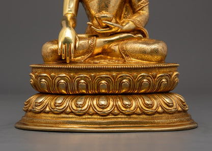 Shakyamuni Buddha Statue | Hand-Carved Nepalese Sculpture
