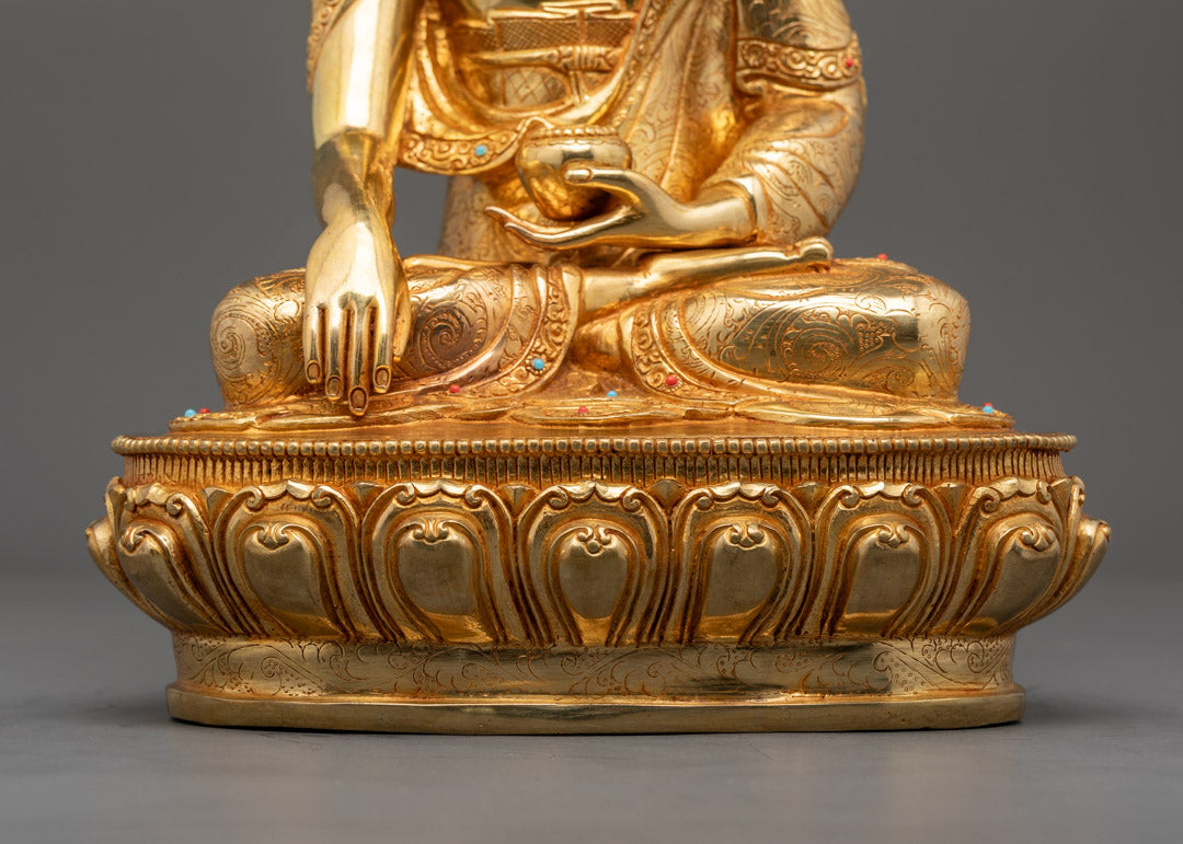 Traditional Nepal Shakyamuni Buddha Statue | Nepalese Art