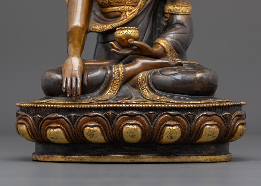 Shakyamuni Buddha Tibetan Statue | Traditional Himalayan Art