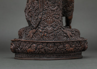 Oxidized Shakyamuni Buddha | The Supreme Teacher of Dharma
