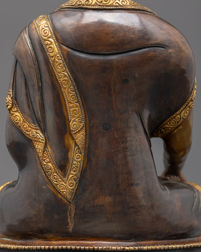 Shakyamuni Buddha Tibetan Statue | Traditional Himalayan Art