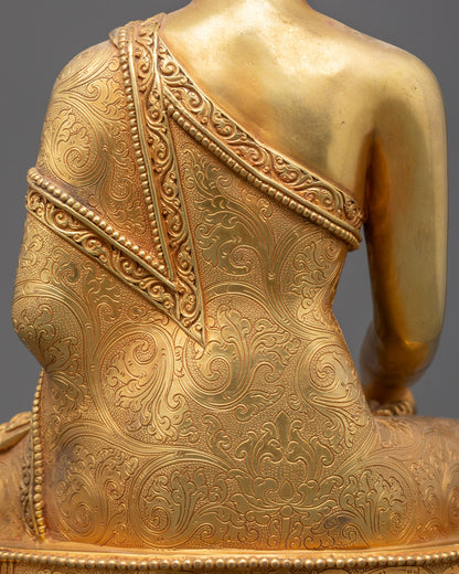 Shakyamuni Buddha Tibetan Statue | Sacred Himalayan Art