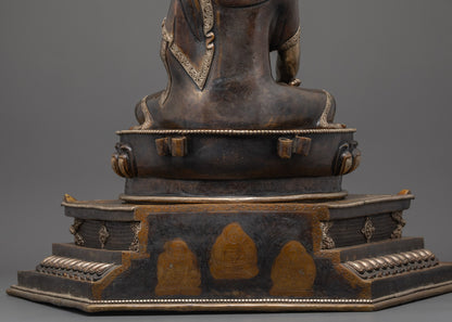 Shakyamuni Buddha with two Disciples Statue