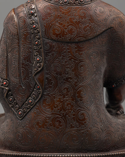 Oxidized Shakyamuni Buddha Sculpture | Himalayan Arts Nepal