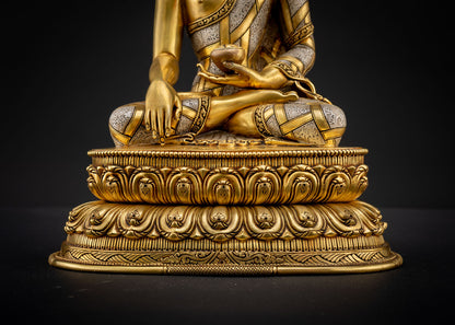 Shakyamuni Buddha Statue | Sacred Copper Art from Nepal