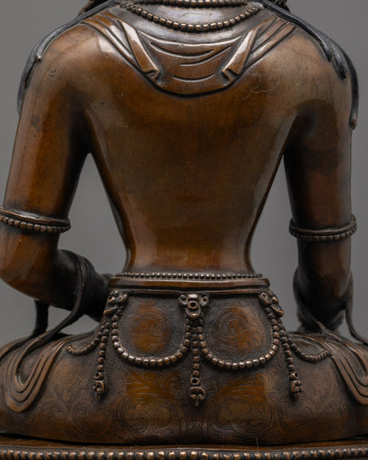Traditional Jowo Shakyamuni Buddha Statue | Oxidized Sculpture