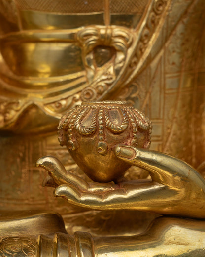 Elegant Shakyamuni Buddha Statue from Nepal | The Awakened One