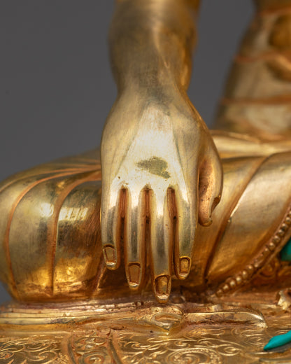 Shakyamuni Buddha Statue | Traditional Himalayan Buddhist Sculpture