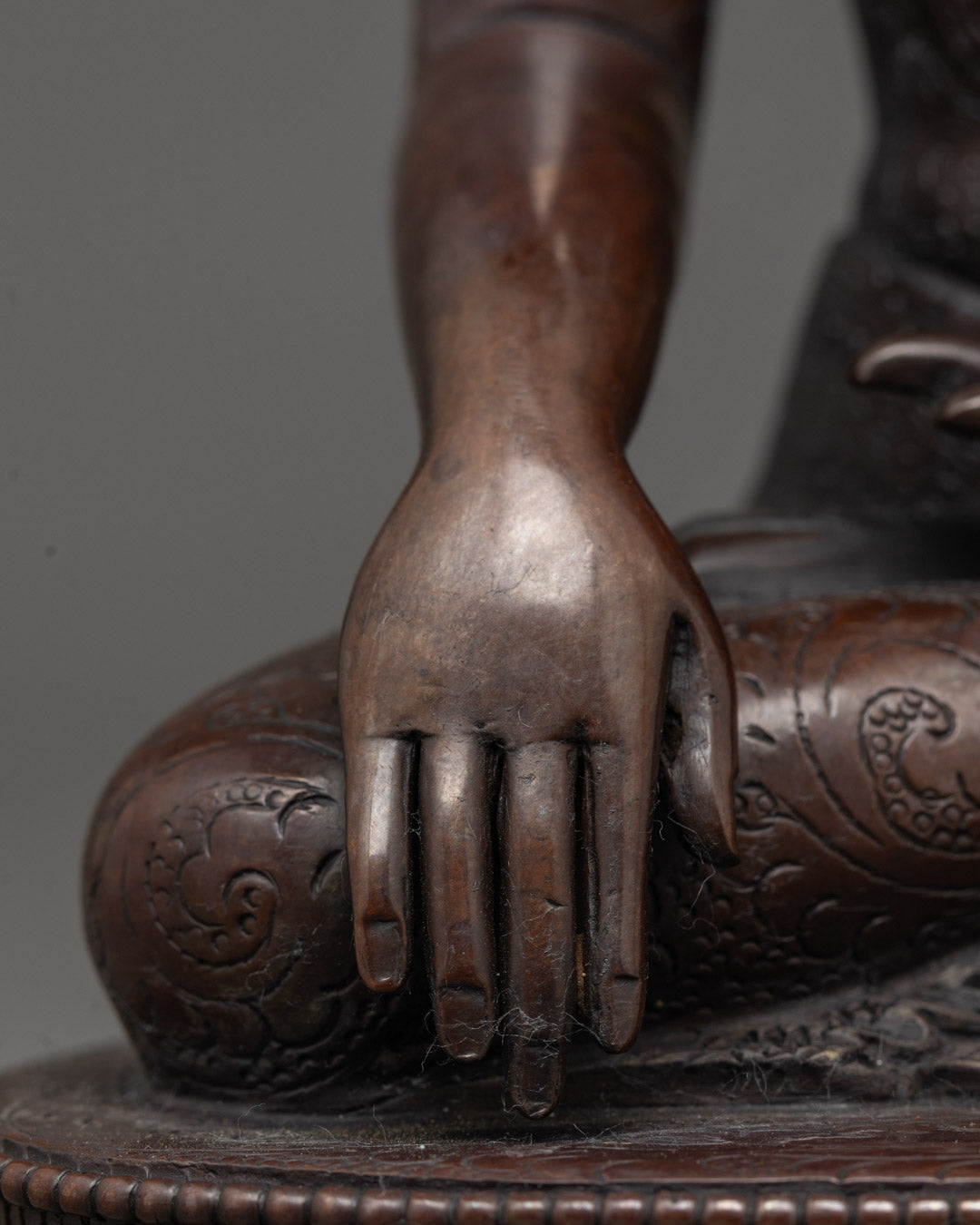 Oxidized Shakyamuni Buddha Figurine | Enlightenment Statue