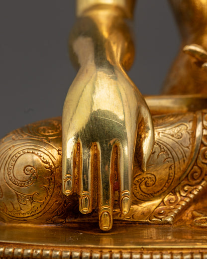 Shakyamuni Buddha Statue | Hand-Carved Nepalese Sculpture