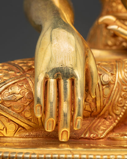 Shakyamuni Buddha | Sacred Meditation Copper Statue from Nepal