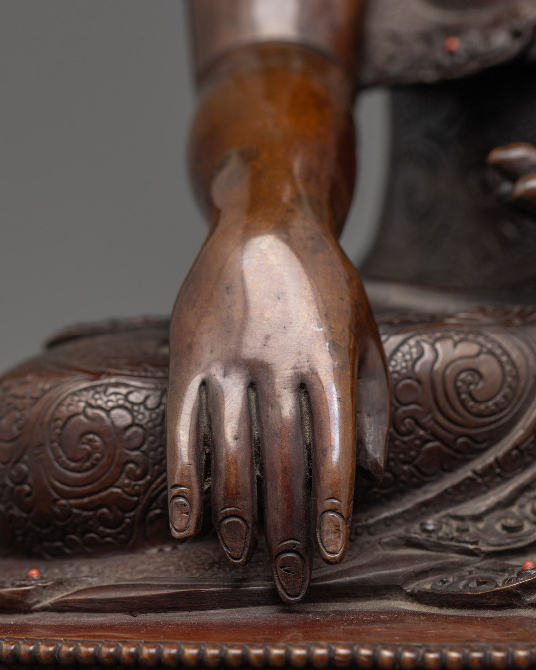 Oxidized Shakyamuni Buddha Sculpture | Himalayan Arts Nepal