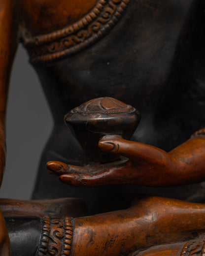 Tibetan Shakyamuni Buddha Sculpture |  Theravāda Buddha of Wisdom