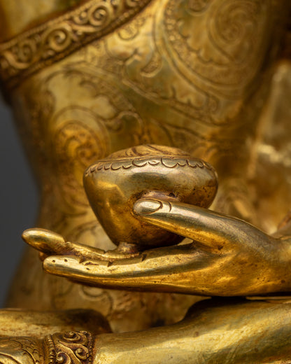 Shakyamuni Buddha Copper Statue | Exquisitely Handcrafted In Nepal