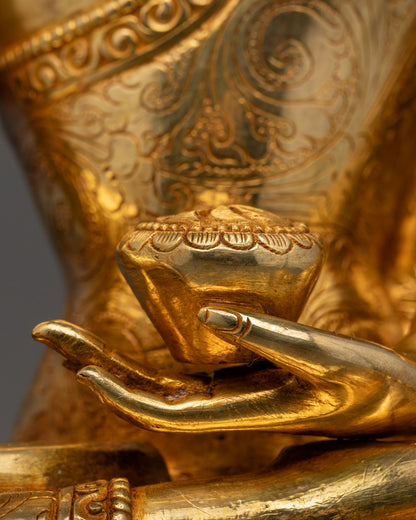 Shakyamuni Buddha Statue | Hand-Carved Nepalese Sculpture