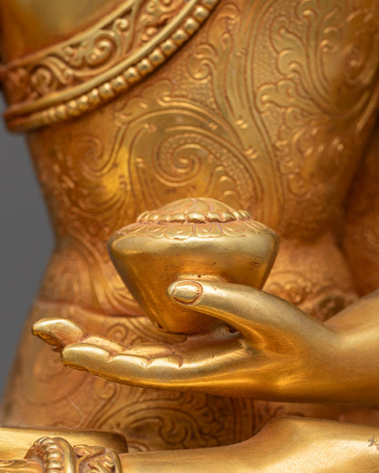 Shakyamuni Buddha Tibetan Statue | Sacred Himalayan Art