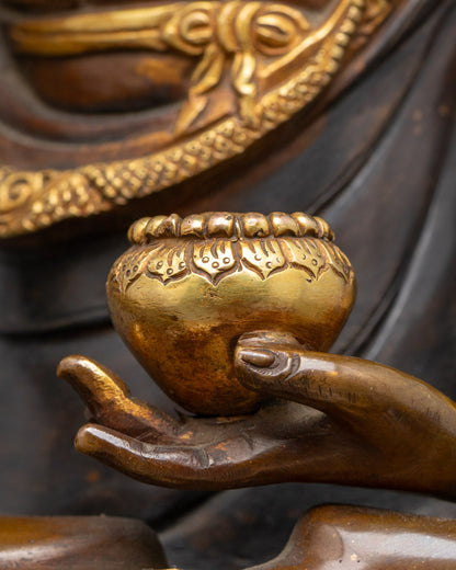 Shakyamuni Buddha Tibetan Statue | Traditional Himalayan Art