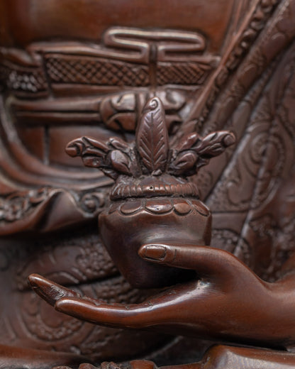 Oxidized Medicine Buddha Statue | Buddhist Healing Deity