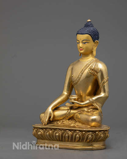 Hand-Carved Shakyamuni Buddha Statue | Himalayan Sculpture