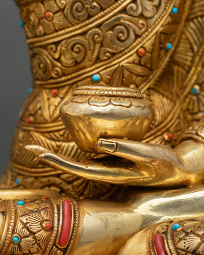Golden Three Buddha Set – Buddhist Statue Collection