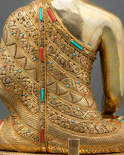 Golden Three Buddha Set – Buddhist Statue Collection