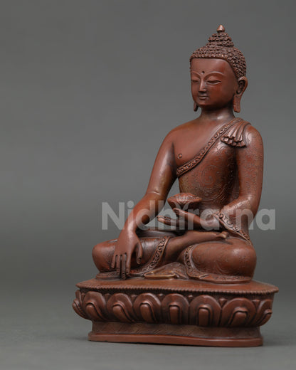 Shakyamuni Buddha Statue | Enlightened Buddha Copper Art