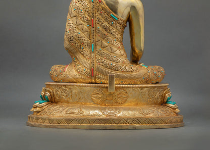 Golden Three Buddha Set – Buddhist Statue Collection
