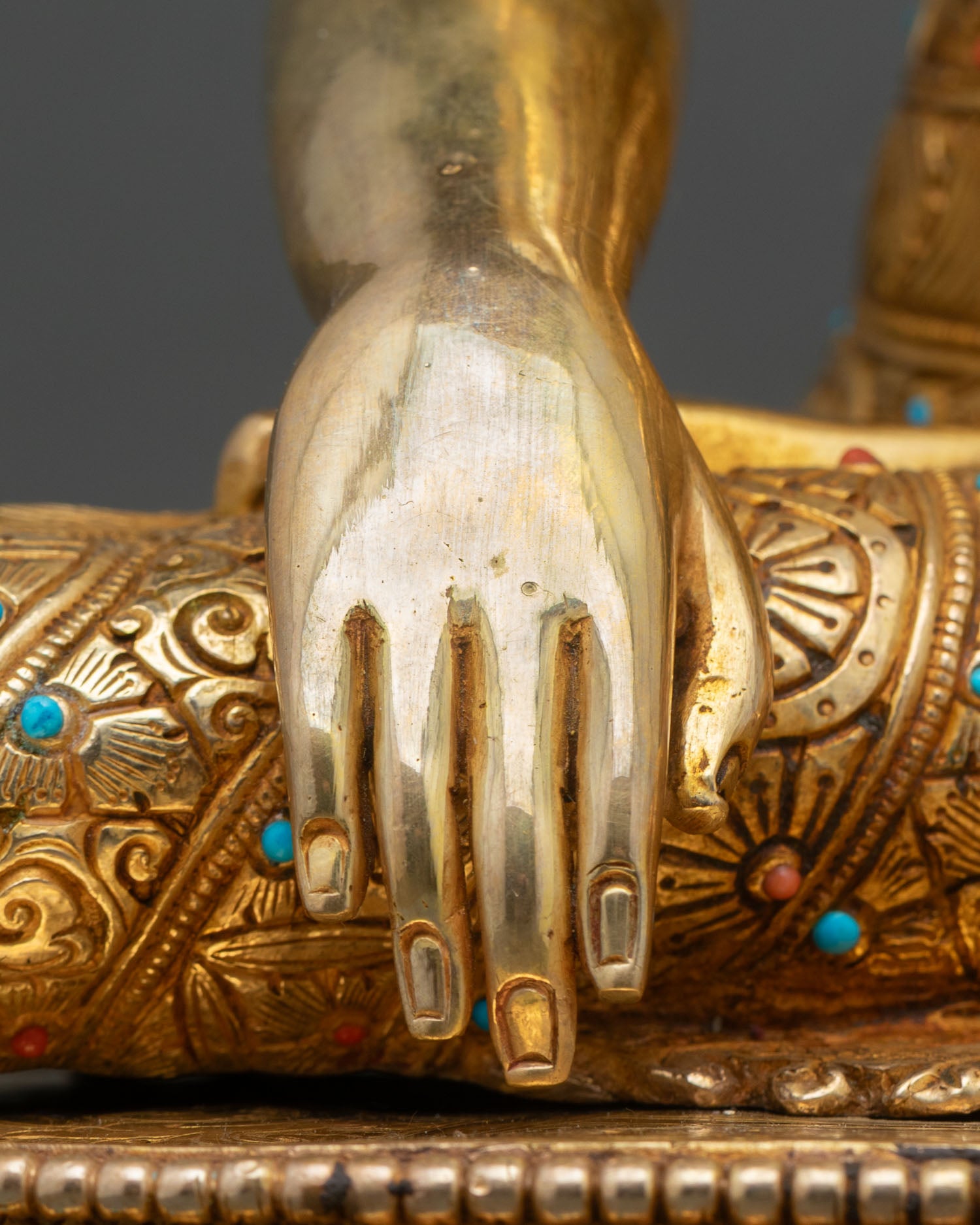 Golden Three Buddha Set – Buddhist Statue Collection