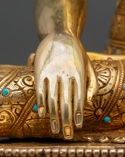 Golden Three Buddha Set – Buddhist Statue Collection