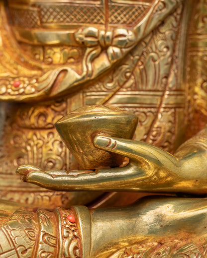 Shakyamuni Buddha Meditation Statue | Traditional Tibetan Buddhist Art