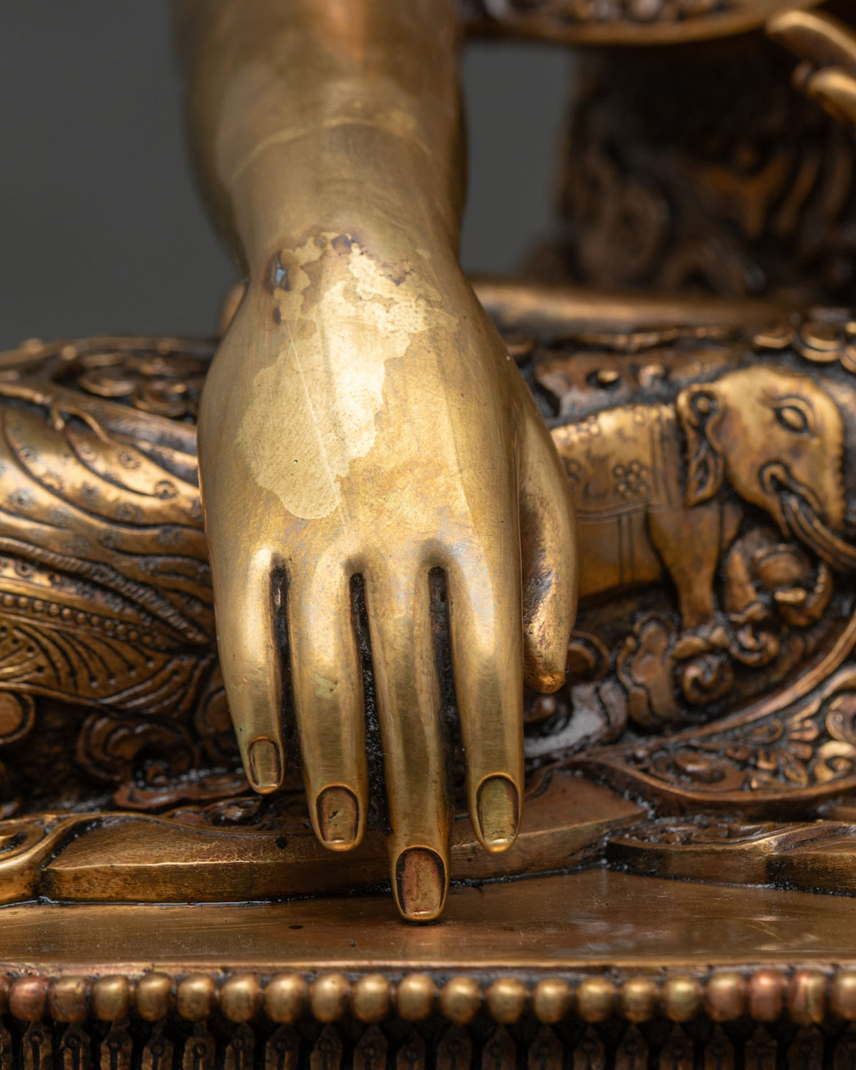 Solid Copper Shakyamuni Buddha Statue | Handcrafted In Nepal