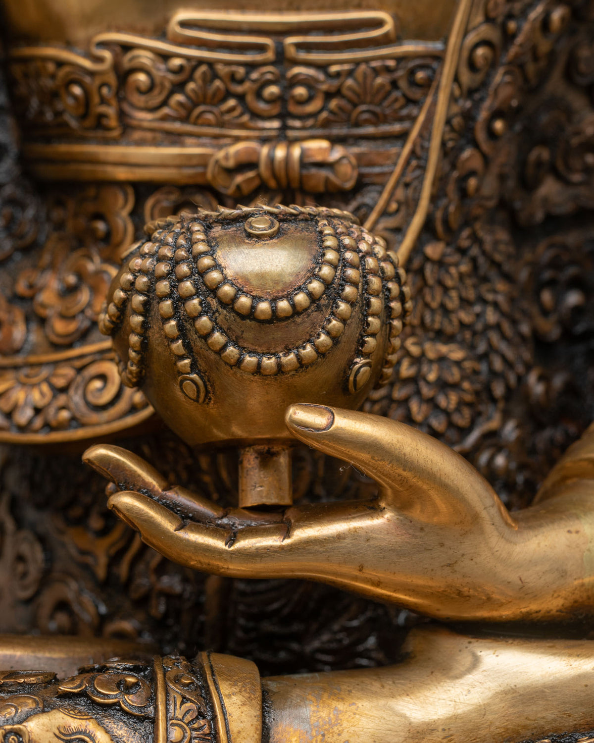 Solid Copper Shakyamuni Buddha Statue | Handcrafted In Nepal