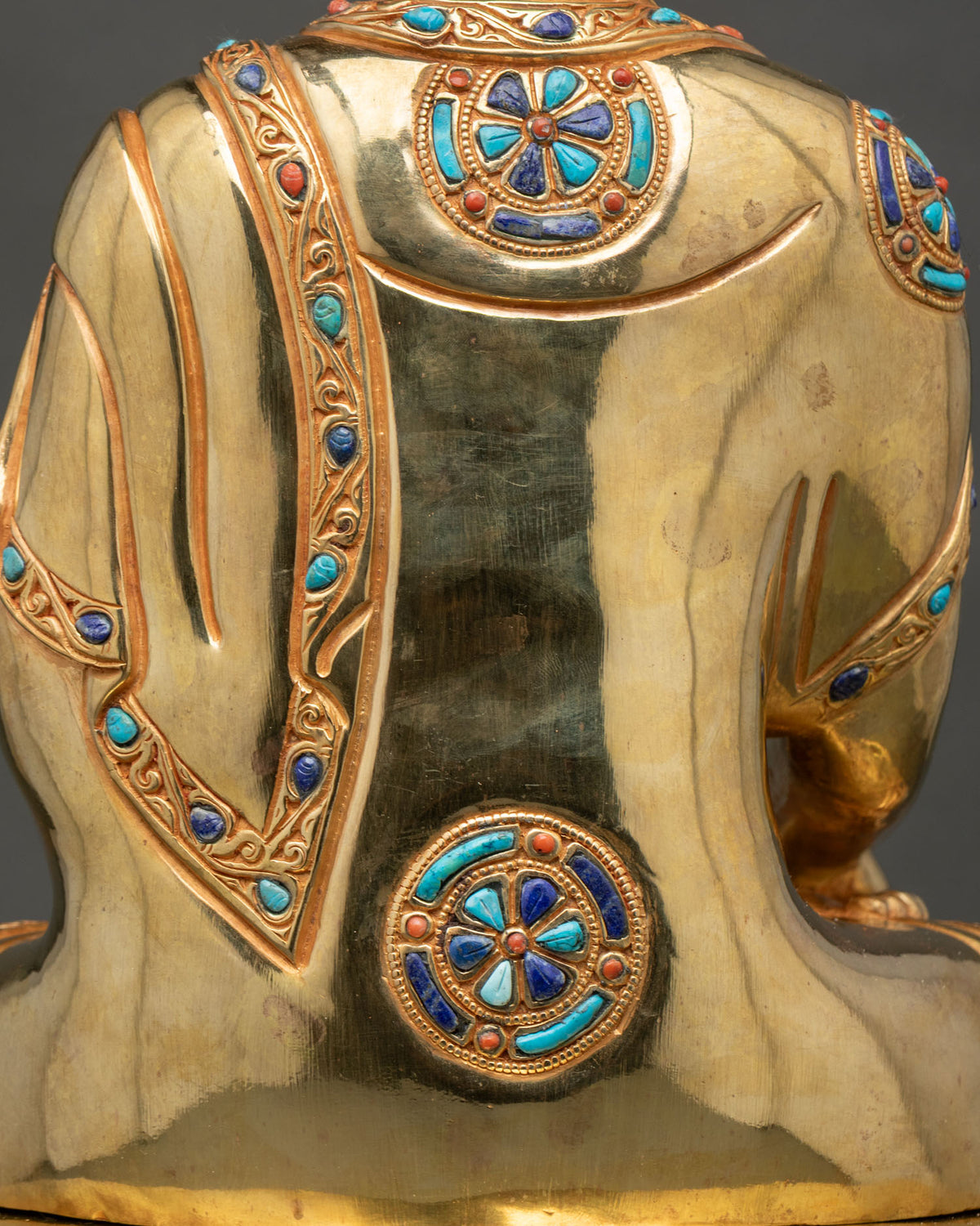 Shakyamuni Buddha Statue | Gold Gilded Copper Buddhist Artwork