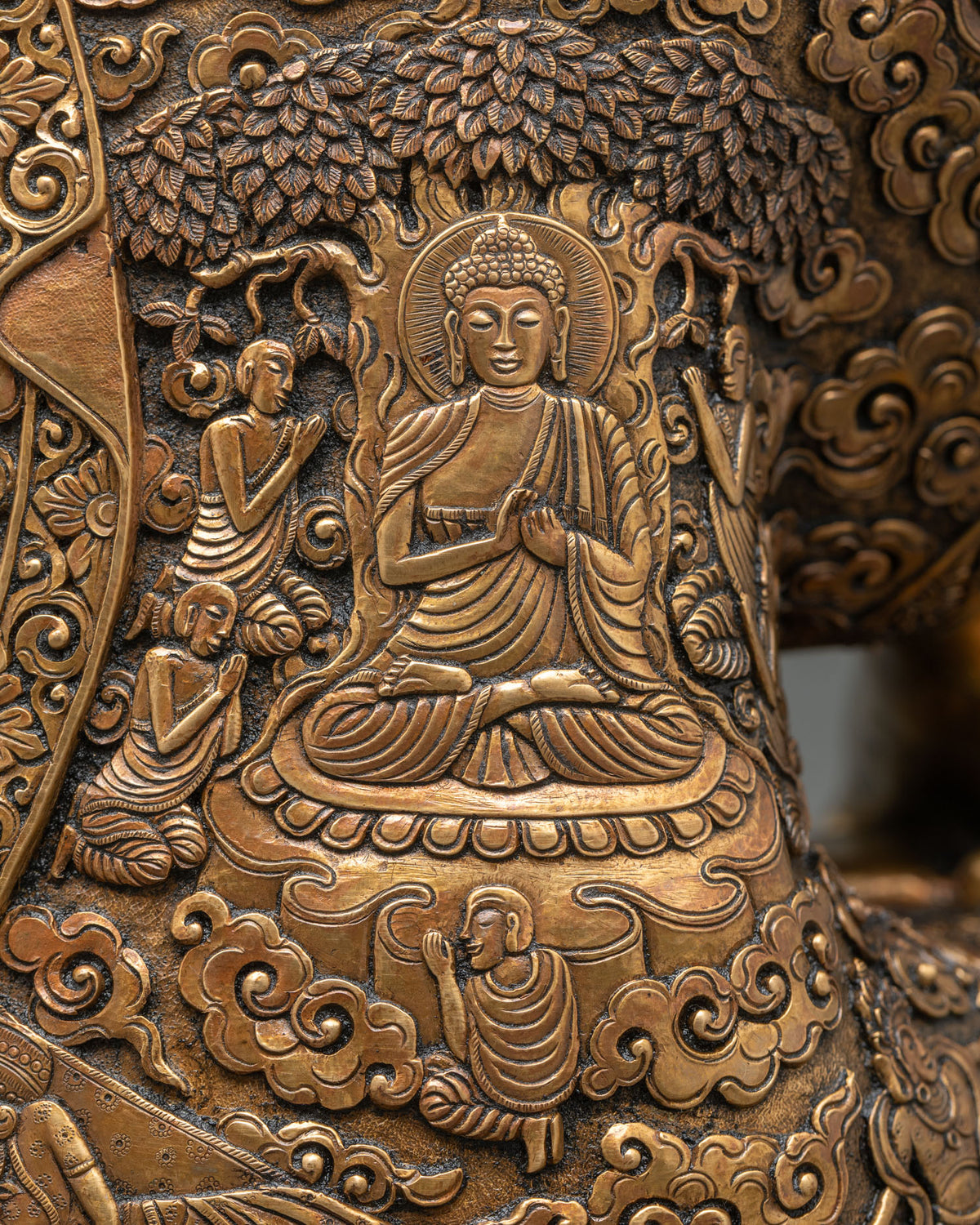 Solid Copper Shakyamuni Buddha Statue | Handcrafted In Nepal