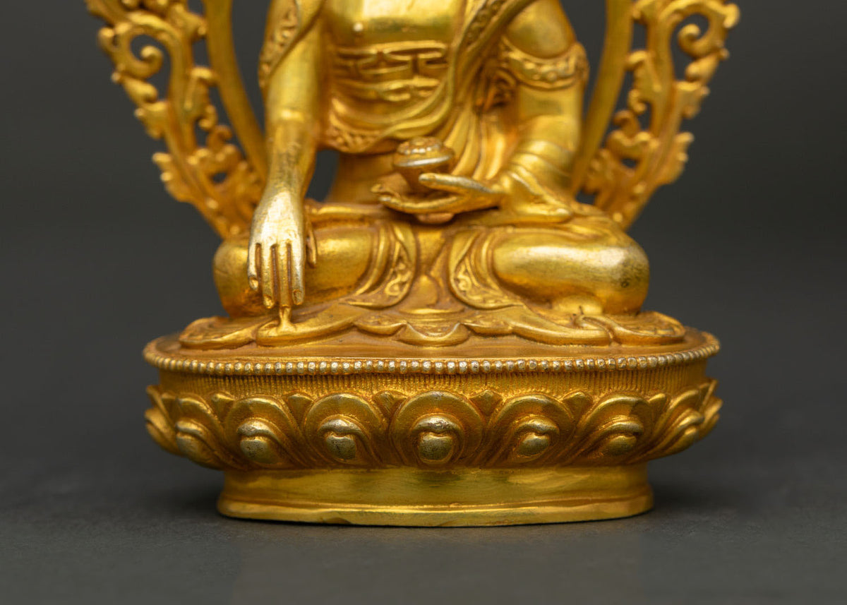 Shakyamuni Buddha Statue | Nepalese Copper Sculpture for Your Altar