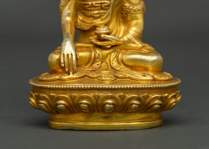 Shakyamuni Buddha Statue | Handcrafted Copper Sculpture from Nepal
