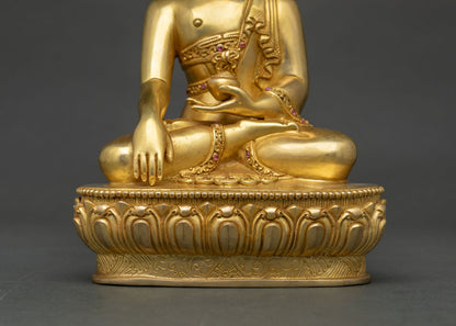 Enlightened Gautama Buddha Statue | Handcrafted Nepalese Metalwork