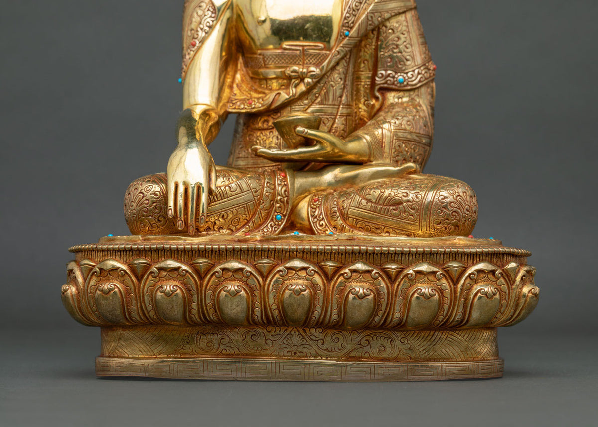 Shakyamuni Buddha Meditation Statue | Traditional Tibetan Buddhist Art