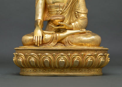Shakyamuni Buddha Sculpture from Nepal | Traditional Newari Artwork
