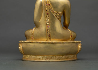 Enlightened Gautama Buddha Statue | Handcrafted Nepalese Metalwork