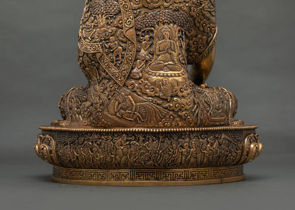 Solid Copper Shakyamuni Buddha Statue | Handcrafted In Nepal