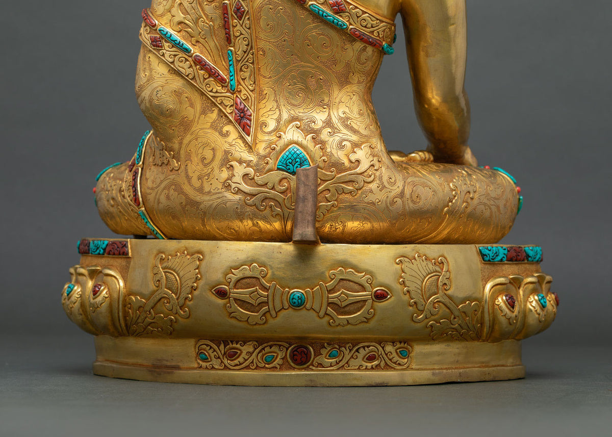 Serene Buddha Shakyamuni Sculpture | Buddhist Zen Decor for Meditation