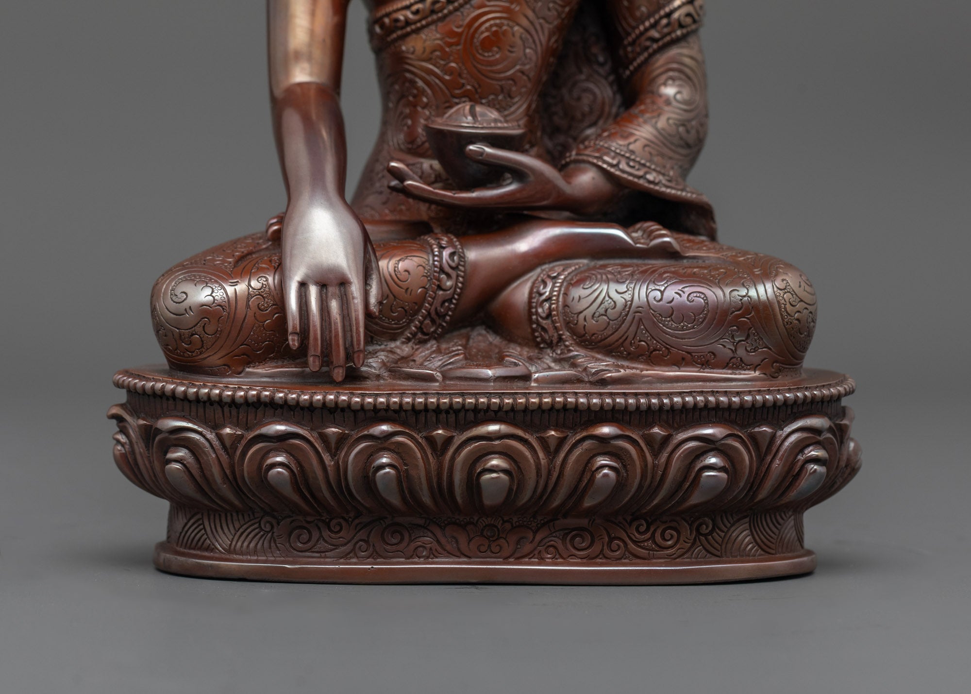 Oxidized Three Buddha Set | Shakyamuni, Amitabha & Medicine Statues