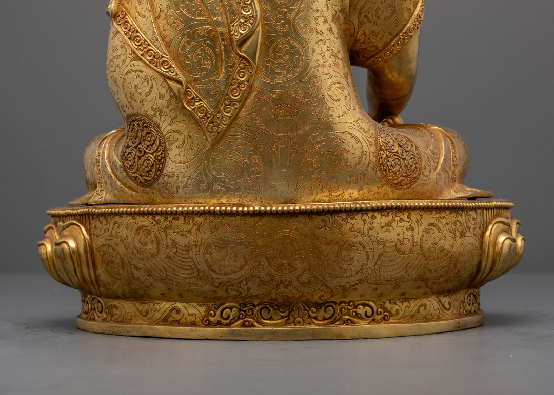 Handmade Awakened Buddha Shakyamuni Statue | Tibetan Meditation Deity