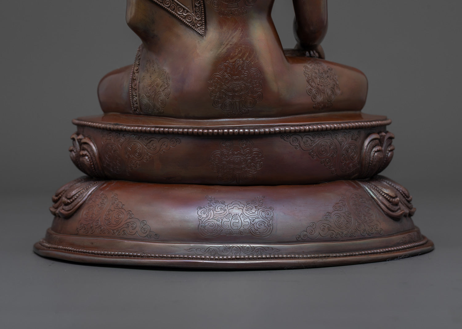 Oxidized Copper Shakyamuni Buddha Statue | Historical Buddha