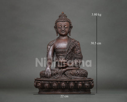 Oxidized Shakyamuni Buddha | The Supreme Teacher of Dharma