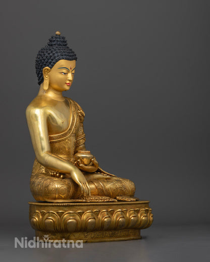 Handcraved Vajrayana Buddha Shakyamuni statues
