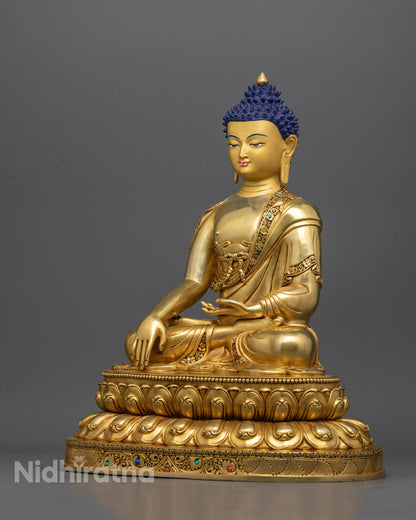 Sacred Shakyamuni Buddha Statue | Traditional Tibetan Art